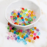 2000PCS Hexagon Multicolor Acrylic Beads 6mmx5mm