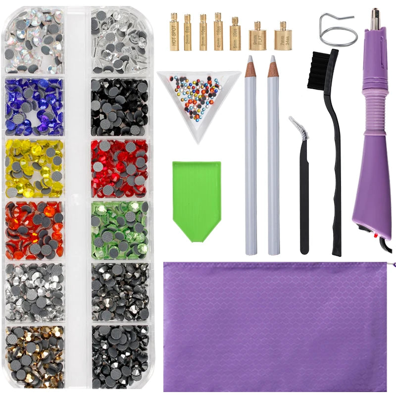 Hot Fix Rhinestones For PLUG Hotfix Applicator Iron-on Wand Strass