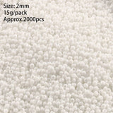 2000Pcs 2mm Glass Seed Beads for Jewelry Making DIY Bracelet Necklace Earrings