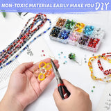 2000Pcs 4mm Crystal Glass Bicone Beads DIY Jewelry Making Kit