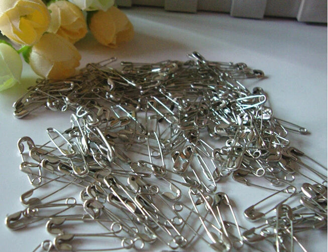 2000pcs Small Silver Hijab Safety Pins Needles