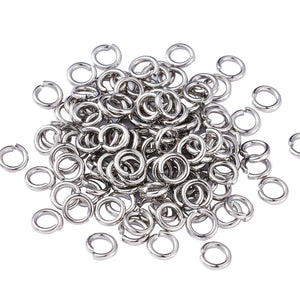 2000pcs 304 Stainless Steel Open Jump Rings for DIY Jewelry Making 5 6 7 8 10mm
