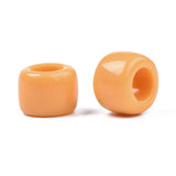2000pcs 8x6mm Opaque Acrylic European Beads Large Hole Loose Spacer Charm Beads