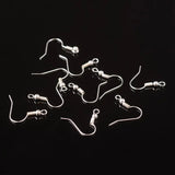 2000pcs Brass Earring Findings Clasps Hooks DIY Jewelry Making 19x17x0.5mm