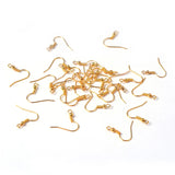 2000pcs Brass Earring Findings Clasps Hooks DIY Jewelry Making 19x17x0.5mm