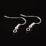 2000pcs Brass Earring Findings Clasps Hooks DIY Jewelry Making 19x17x0.5mm