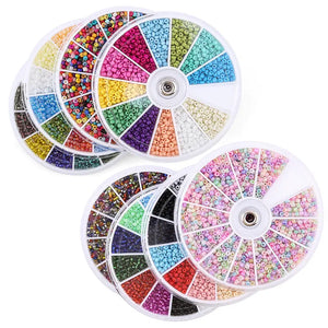 2000pcs 12Grids Glass Seed Beads Set for DIY Jewelry Making