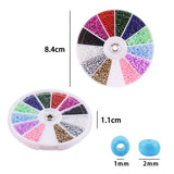 2000pcs 12Grids Glass Seed Beads Set for DIY Jewelry Making