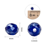 2000pcs Faceted Glass Beads 4x3mm for Jewelry Making DIY Bracelet Necklace