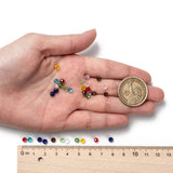 2000pcs Faceted Glass Beads 4x3mm for Jewelry Making DIY Bracelet Necklace