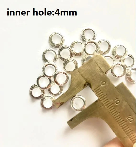 2000pcs 4mm/4.5mm Eyelets with 925 for DIY Resin Beads Making