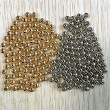 2000pcs 6mm CCB Color/Thick Silver Bead Lot