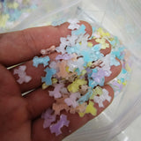 2000pcs 10mm DIY Mini Bow Ribbon Sticker Scrapbook Nail Slices Jewelry Making