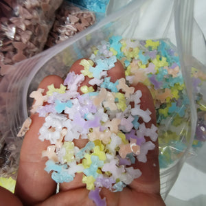 2000pcs 10mm DIY Mini Bow Ribbon Sticker Scrapbook Nail Slices Jewelry Making