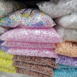 2000pcs 10mm DIY Mini Bow Ribbon Sticker Scrapbook Nail Slices Jewelry Making