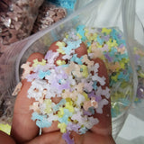 2000pcs 10mm DIY Mini Bow Ribbon Sticker Scrapbook Nail Slices Jewelry Making