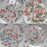 2000pcs 9mm Colorful Butterfly Sticker Scrapbook Nail Slices