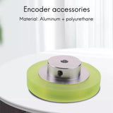 200mm Aluminum Polyurethane Encoder Wheel for Measuring