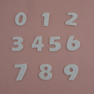 200PCS Felt Arabic Numerals Patches Charms Arabian Number 0-9 Appliques