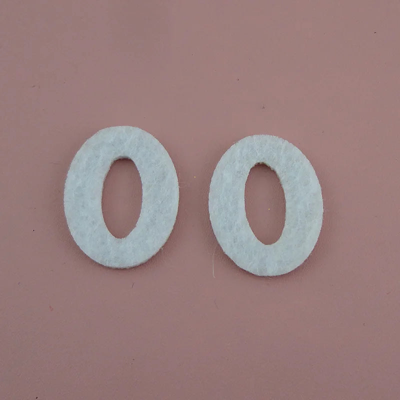 200PCS Felt Arabic Numerals Patches Charms Arabian Number 0-9 Appliques