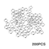 200PCS Open Jump Rings Double Loops Split Rings Connectors Jewelry Making DIY