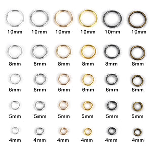 200PCS Open Jump Rings Double Loops Split Rings Connectors Jewelry Making DIY