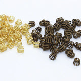 200PCS 5*6mm Copper Bead Cap Flower Stamen Tray Base Setting