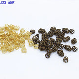 200PCS 5*6mm Copper Bead Cap Flower Stamen Tray Base Setting