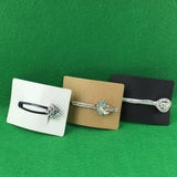 Hair Clip Card Jewelry Display 5x7cm Blank Packaging Card