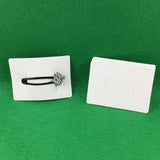 Hair Clip Card Jewelry Display 5x7cm Blank Packaging Card