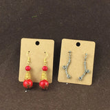 200PC 6.5*5cm Earring Cards Jewelry Display Vintage Card Logo Accepted