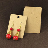 200PC 6.5*5cm Earring Cards Jewelry Display Vintage Card Logo Accepted