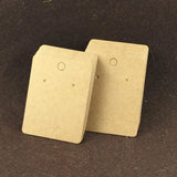 200PC 6.5*5cm Earring Cards Jewelry Display Vintage Card Logo Accepted