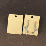 200PC 6.5*5cm Earring Cards Jewelry Display Vintage Card Logo Accepted