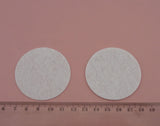 200PCS Round Felt Pads Patches DIY Hairbands Accessories
