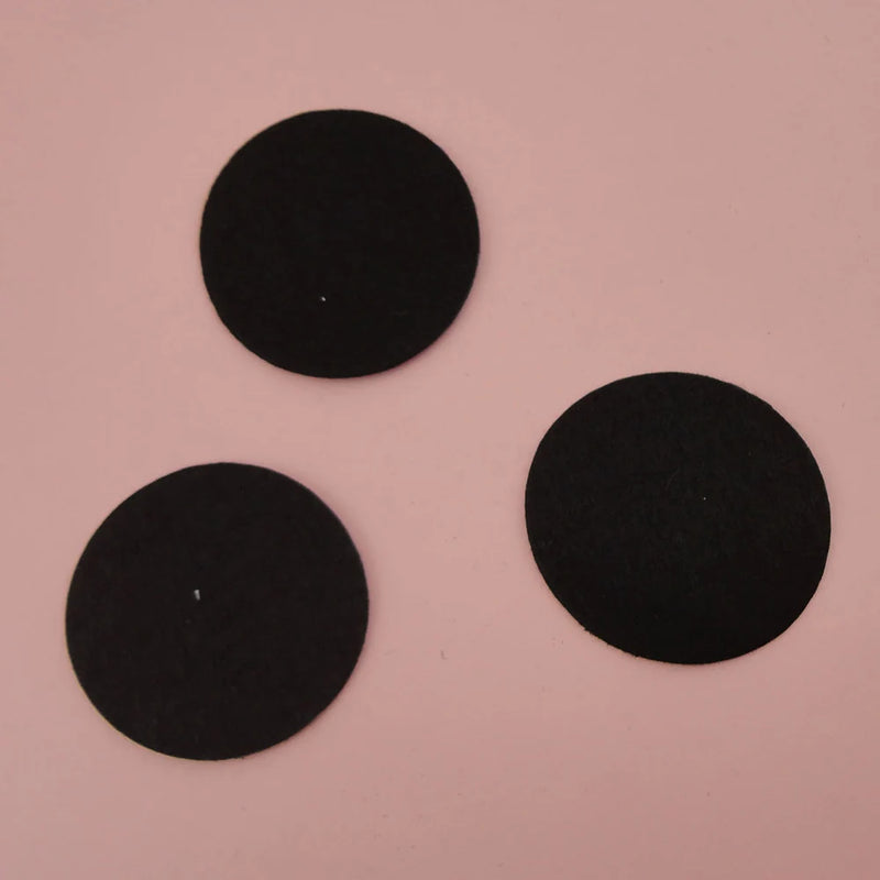 200PCS Round Felt Pads Patches DIY Hairbands Accessories