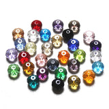 200PCS 6x8MM Austrain Crystal Round Beads Faceted Rondelle Glass Beads