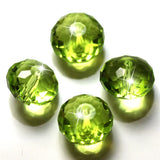 200PCS 6x8MM Austrain Crystal Round Beads Faceted Rondelle Glass Beads