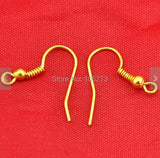 200PCS Plated Earring Hooks Ear Wire DIY Accessory Jewelry Making