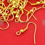 200PCS Plated Earring Hooks Ear Wire DIY Accessory Jewelry Making