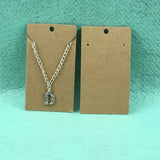 200PCS Jewelry Display Cards Blank Classic Vintage Paper Logo Accepted