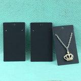 200PCS Jewelry Display Cards Blank Classic Vintage Paper Logo Accepted