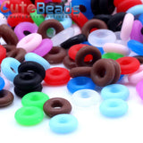 200PCS 6mm/7mm Rubber Stopper Rings Charms for Bracelet Making