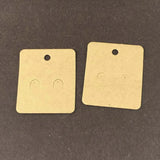 200PCS 6*5cm Jewelry Earring Cards with Logo Display