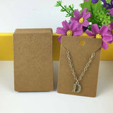 200PCS Blank Jewelry Display Cards Vintage Classic Card Logo Accepted