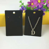 200PCS Blank Jewelry Display Cards Vintage Classic Card Logo Accepted