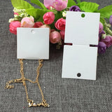 200PCS Retro Necklace Display Cards Blank Cardboard Pendent Card