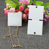 200PCS Retro Necklace Display Cards Blank Cardboard Pendent Card