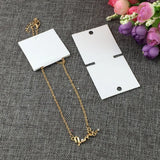 200PCS Retro Necklace Display Cards Blank Cardboard Pendent Card