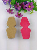 200PCS Necklace Cards 9x4cm Hot Pink/Brown Blank Jewelry Cards